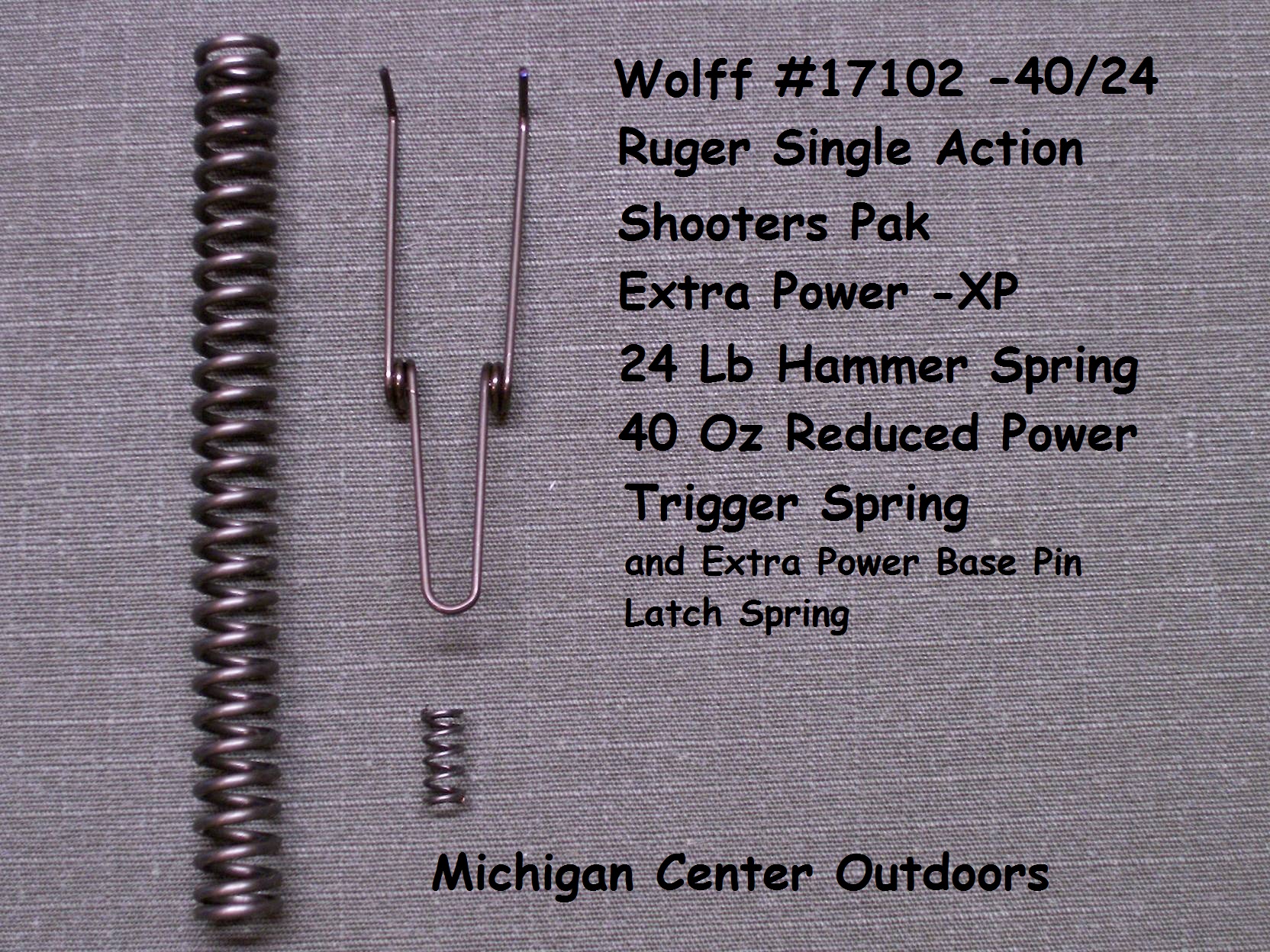 Wolff  For Ruger Vaquero  Revolver Reduced Power Hammer Spring Kit Light Weight 